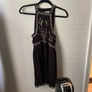 Urban Outfitters Black and Gold Dress- Size S